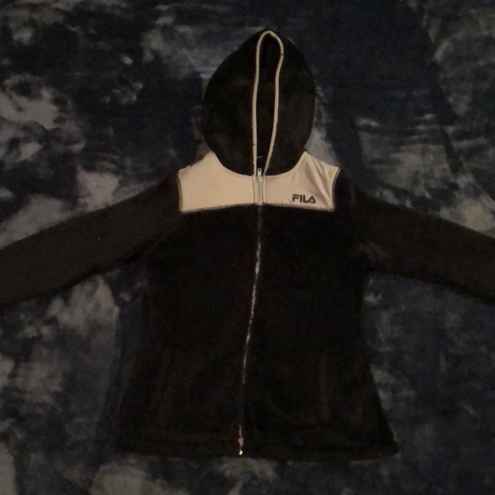 A FILA fluffy youth sport jacket